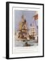 Scene from the Spanish Armada, 1588-Charles Edward Dixon-Framed Giclee Print