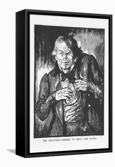 Scene from the Strange Case of Dr Jekyll and Mr Hyde by Robert Louis Stevenson, 1927-Edmund Joseph Sullivan-Framed Stretched Canvas