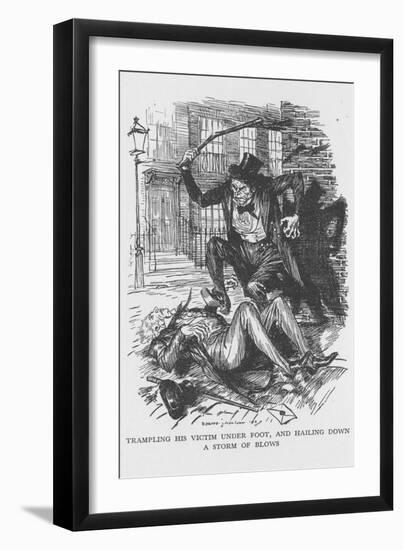 Scene from the Strange Case of Dr Jekyll and Mr Hyde by Robert Louis Stevenson, 1927-Edmund Joseph Sullivan-Framed Giclee Print