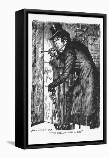 Scene from the Strange Case of Dr Jekyll and Mr Hyde by Robert Louis Stevenson, 1927-Edmund Joseph Sullivan-Framed Stretched Canvas