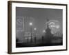 Scene from the Streets of London, as Afternoon Fog Turns Day Into Night-Carl Mydans-Framed Photographic Print
