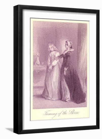 Scene from The Taming of the Shrew-null-Framed Art Print