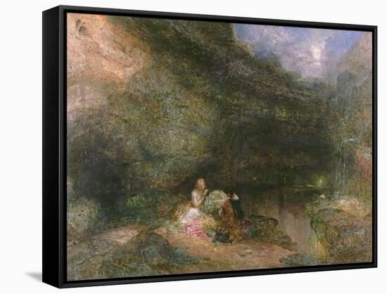 Scene from the Tempest-Alfred Woolmer-Framed Stretched Canvas