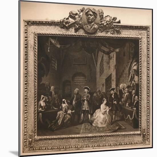 'Scene from the The Beggar's Opera VI', 1731-William Hogarth-Mounted Giclee Print
