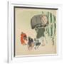 Scene from the Toungue-Cut Sparrow-Shibata Zeshin-Framed Giclee Print