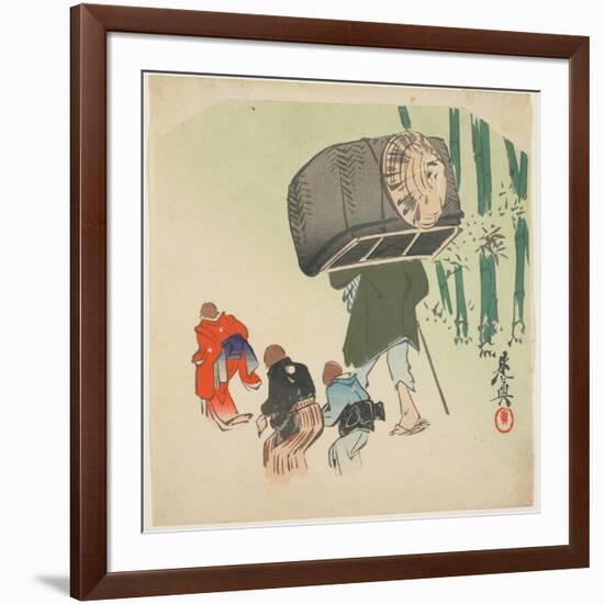 Scene from the Toungue-Cut Sparrow-Shibata Zeshin-Framed Giclee Print