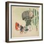 Scene from the Toungue-Cut Sparrow-Shibata Zeshin-Framed Giclee Print