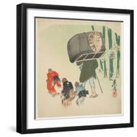 Scene from the Toungue-Cut Sparrow-Shibata Zeshin-Framed Giclee Print