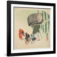 Scene from the Toungue-Cut Sparrow-Shibata Zeshin-Framed Giclee Print