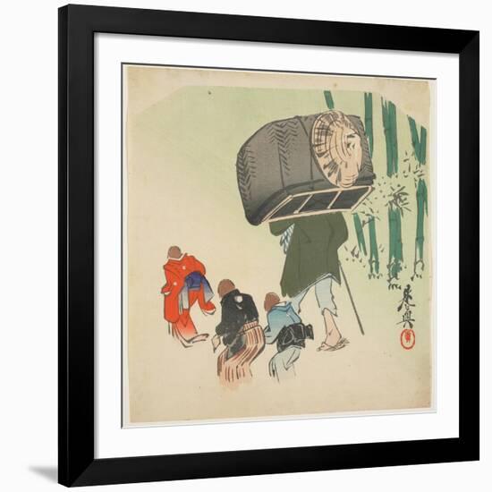 Scene from the Toungue-Cut Sparrow-Shibata Zeshin-Framed Giclee Print