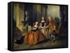 Scene from the Tragedy Le Comte D'Essex by Thomas Corneille, 1734-Nicolas Lancret-Framed Stretched Canvas