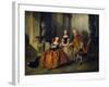 Scene from the Tragedy Le Comte D'Essex by Thomas Corneille, 1734-Nicolas Lancret-Framed Giclee Print