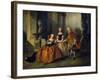 Scene from the Tragedy Le Comte D'Essex by Thomas Corneille, 1734-Nicolas Lancret-Framed Giclee Print