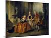 Scene from the Tragedy Le Comte D'Essex by Thomas Corneille, 1734-Nicolas Lancret-Mounted Giclee Print