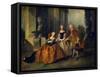 Scene from the Tragedy Le Comte D'Essex by Thomas Corneille, 1734-Nicolas Lancret-Framed Stretched Canvas