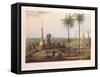 Scene from the Upper Terrace of the Great Pagoda at Rangoon, to the South East, Engraved by H.…-Joseph Moore-Framed Stretched Canvas