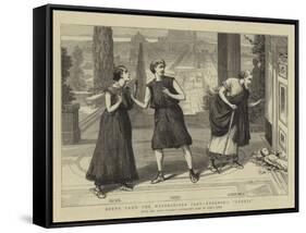 Scene from the Westminster Play, Terence's Andria-null-Framed Stretched Canvas