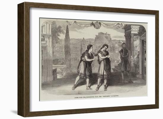 Scene from the Westminster Play, the Trinummus of Plautus-null-Framed Giclee Print