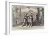 Scene from the Westminster Play, the Trinummus of Plautus-null-Framed Giclee Print