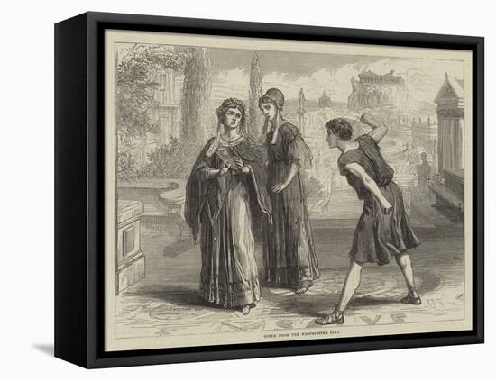 Scene from the Westminster Play-David Henry Friston-Framed Stretched Canvas