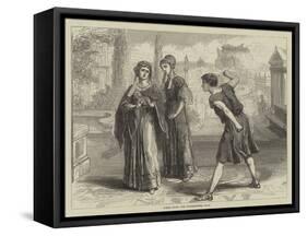 Scene from the Westminster Play-David Henry Friston-Framed Stretched Canvas