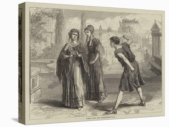 Scene from the Westminster Play-David Henry Friston-Stretched Canvas