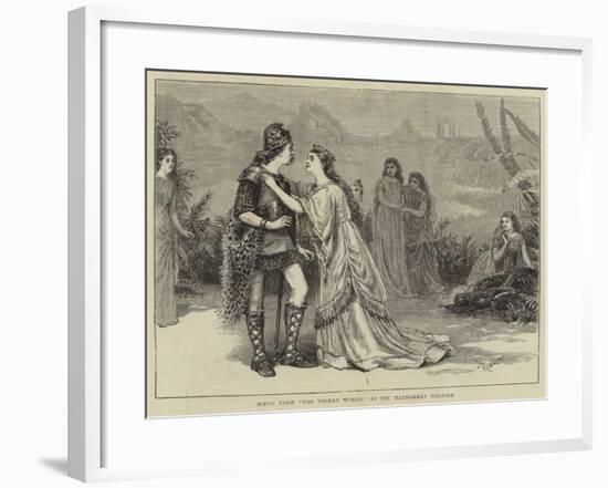 Scene from The Wicked World at the Haymarket Theatre-null-Framed Giclee Print