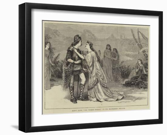 Scene from The Wicked World at the Haymarket Theatre-null-Framed Giclee Print