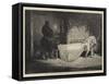 Scene from the Woman in White, at the Olympic Theatre-Sir James Dromgole Linton-Framed Stretched Canvas