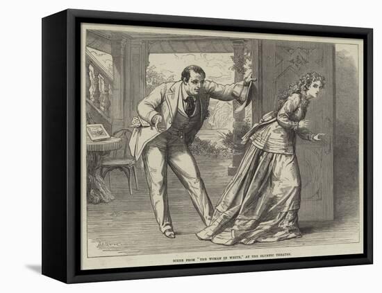 Scene from The Woman in White, at the Olympic Theatre-David Henry Friston-Framed Stretched Canvas
