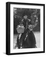 Scene from "Trail to Christmas" Adaptation of Charles Dicken's "Christmas Carol" GE Show-Allan Grant-Framed Photographic Print