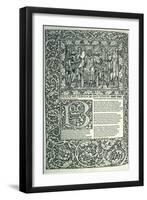 Scene from 'Troilus and Criseyde'-William Morris-Framed Giclee Print