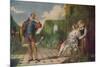 'Scene from ?Twelfth Night? (?Malvolio and the Countess?)', c1840, (c1915)-Daniel Maclise-Mounted Giclee Print