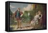 'Scene from ?Twelfth Night? (?Malvolio and the Countess?)', c1840, (c1915)-Daniel Maclise-Framed Stretched Canvas