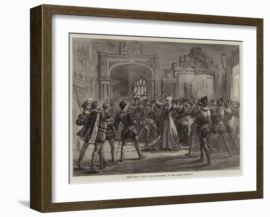 Scene from Twixt Axe and Crown, at the Queen's Theatre-David Henry Friston-Framed Giclee Print