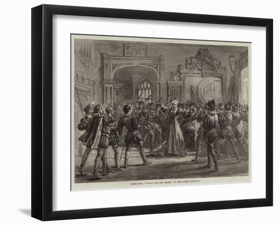 Scene from Twixt Axe and Crown, at the Queen's Theatre-David Henry Friston-Framed Giclee Print