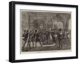 Scene from Twixt Axe and Crown, at the Queen's Theatre-David Henry Friston-Framed Giclee Print