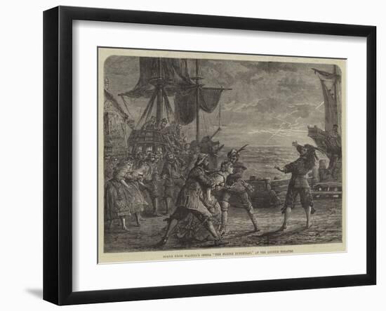 Scene from Wagner's Opera The Flying Dutchman, at the Lyceum Theatre-David Henry Friston-Framed Giclee Print