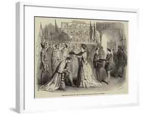 Scene from Wallace's New Opera of Matilda of Hungary, at Drury Lane Theatre-null-Framed Giclee Print