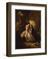 Scene Galante: an Indecent Proposal-Henri Guillaume Schlesinger-Framed Giclee Print