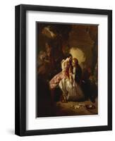 Scene Galante: an Indecent Proposal-Henri Guillaume Schlesinger-Framed Giclee Print