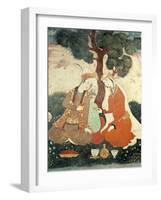 Scene Galante from the Era of Shah Abbas I, 1585-1627-null-Framed Giclee Print