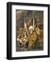 Scene in a Cafe, 1865-Amadeo Preziosi-Framed Giclee Print