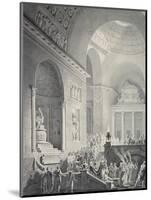 Scene in a Classical Temple: Funeral Procession of a Warrior-Joseph Charles Barrow-Mounted Giclee Print