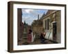 Scene in a Courtyard-Ludolf de Jongh-Framed Giclee Print