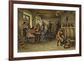 Scene in a Dutch Tavern, 14th Century-Willem II Steelink-Framed Giclee Print