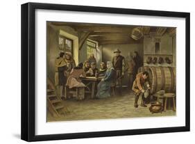 Scene in a Dutch Tavern, 14th Century-Willem II Steelink-Framed Giclee Print