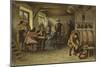 Scene in a Dutch Tavern, 14th Century-Willem II Steelink-Mounted Giclee Print