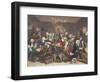 Scene in a Gaming House, Plate VI from 'A Rake's Progress, Illustration from 'Hogarth Restored:…-William Hogarth-Framed Giclee Print