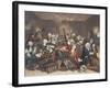 Scene in a Gaming House, Plate VI from 'A Rake's Progress, Illustration from 'Hogarth Restored:…-William Hogarth-Framed Giclee Print